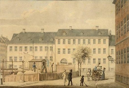 Her bor vi Sandkisten, billede fra sidste halvdel af 1800-talle af H. G. F. Holm