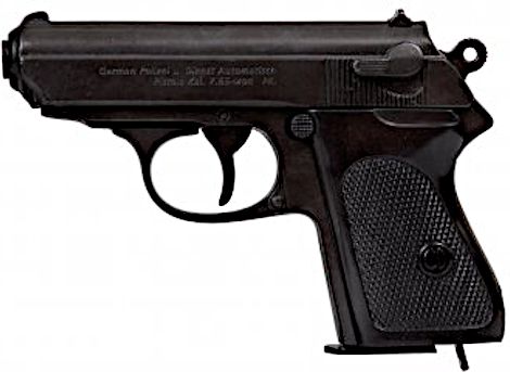 Walther PPK tysk politi og militærpistol, modelpistol til dekoration varenummer 1277