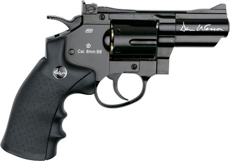 ASG 17175 Dan Wesson 2,5 tomme snubnose revolver 6 mm BB softairgun i sort