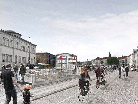 Gammel Strand - www.m.dk fremtidsbillede af Metrostationen 2019