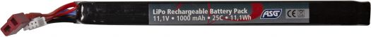 ASG19364 11,1 volt 1000 mah 25C batteriepakke til CZ scorpion EVO3 A1 m.flere