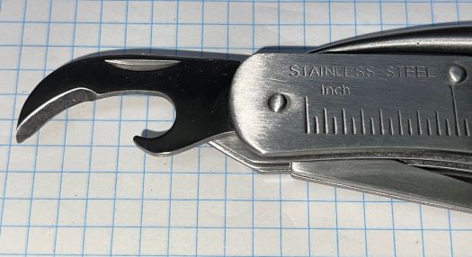 Sejlerkniv i stainless fra Sturm nr 15326000 - stainless med kniv, sjækelmuser og dåseåbner