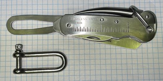 Sejlerkniv i stainless fra Sturm nr 15326000 - stainless med kniv, sjækelmuser og dåseåbner