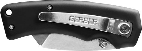 Gerber Industrial foldekniv med udskifteligt vinduesskraberblad 31-000668 enhåndsbetjent med clip
