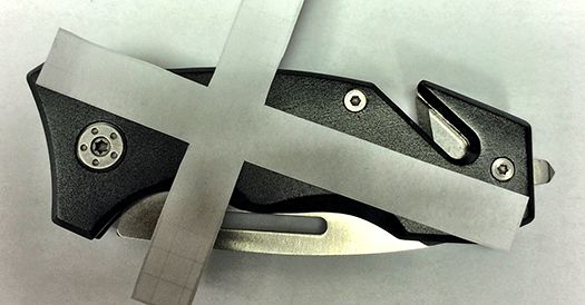 Foldekniv med seleskærer og glasknuser dansk design