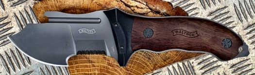 Walther FTK 5.0605 Skovkniven Grum, kniv med træskæfte og G10, klinge af 440C stål