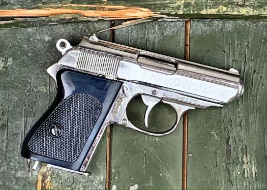 Walther PPK pistol, nickel agent- og politipistol