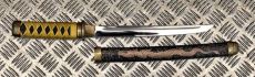 Tanto med dragemotiv, enkel type samuraisværdskniv