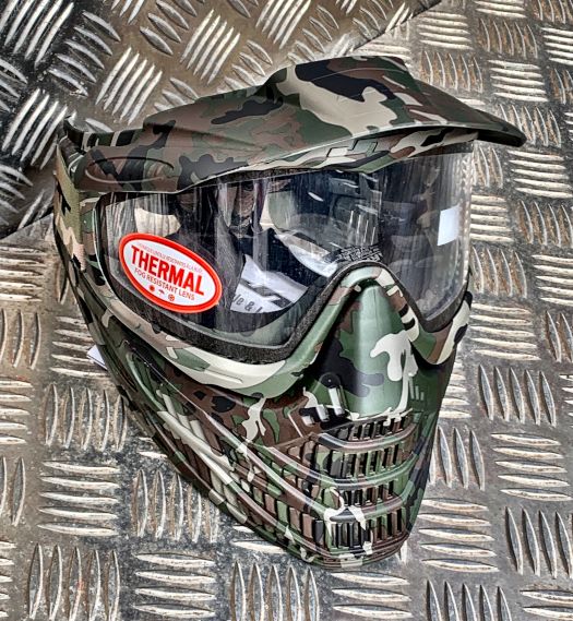 JT Flex 8 woodland camoflage maske til paintbal og airsoft