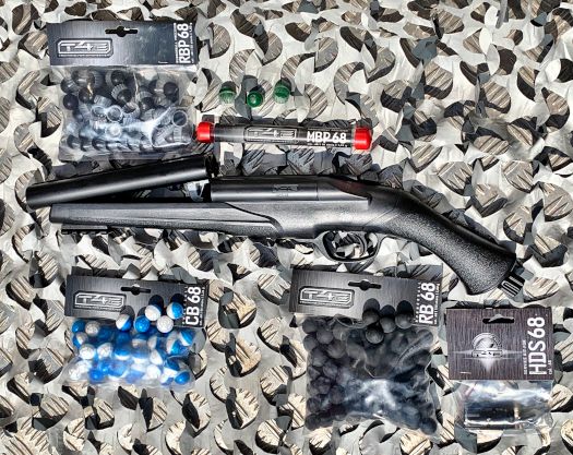 Walther HDS 68 SHOTGUN dobbeltløbet oversavet paintballgun til scenariogames og zombiescenarier