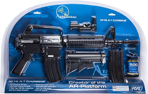 M15A1 carbine, - manuel 6 mm BB softairgun, indpakning
