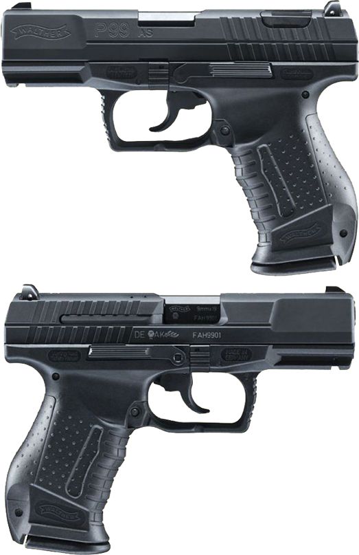 Walther P99 James Bond 007 pistol med lyddæmper