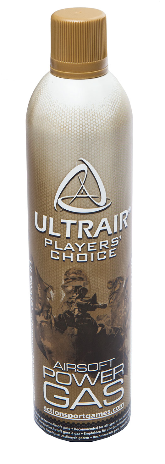 ASG Ultrair gasflaske 1 liter rummer 570 ml aktivt drivmiddel til softairguns