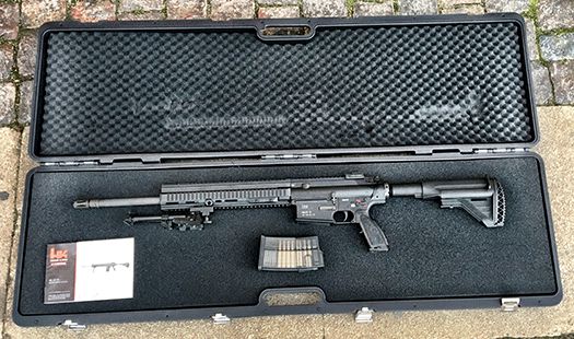 Heckler & Kock HK417D sniper mosfet, bipod, kuffert