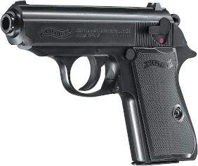 Walther PPK/S softairgun pistol kaliber 6 mm BB, - manuel fjedersystem