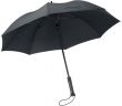 Walther paraply, sort stof med stok af kulfiber / carbon 5.0817